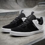 Revuelta Negro Blanco Piel y Gamuza